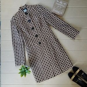 Tabitha Anthropologie Mod Floral Top Dress Coat